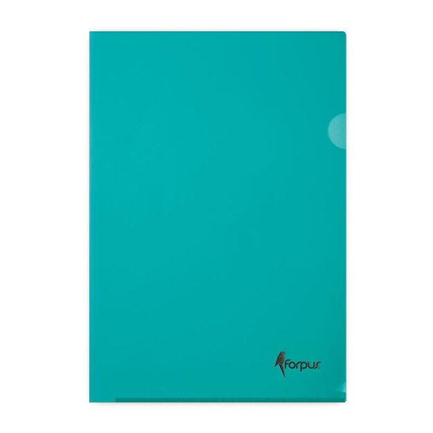 Dėklas dokumentams FORPUS , A4, L formos, 180 mikr., (pak. -100 vnt.),žalias
