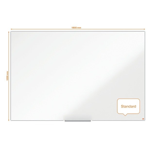 Emaliuota baltoji magnetinė lenta NOBO Impression Pro, 180x120 cm, aliuminio rėmas 8