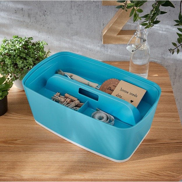 Daiktadėžė Cosy L:MyBox su skyriais, maža, mėlynos sp. 3