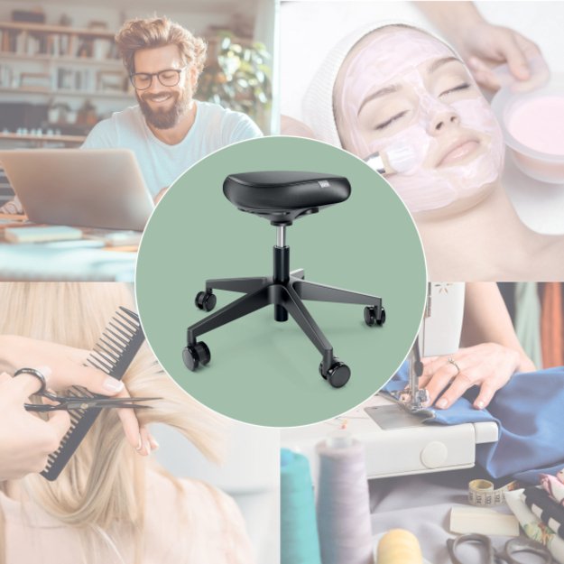 Leitz Ergo kėdė su ratukais ir komforti&scaron;ka sėdyne 3