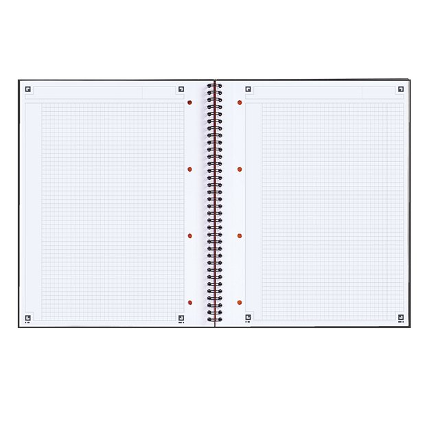 Sąsiuvinis su spirale OXFORD INTERNATIONAL NOTEBOOK, A4+, 80 lapų, langeliais 1