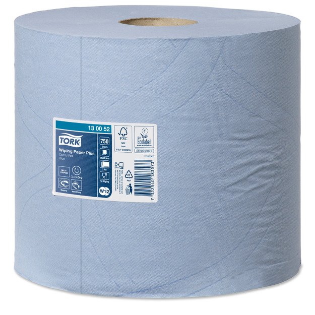 Pramoninis popierius TORK Advanced 420 W1/W2,130052, 2 sl., 23.5 cm x 255 m, mėlyna sp. 1
