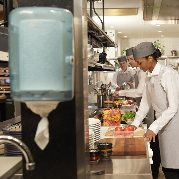 Popieriniai rankšluosčiai TORK,  473246, REFLEX MINI M3, 1.sl., 19.8 x 35 cm, 120 m/rul., balta sp. 5