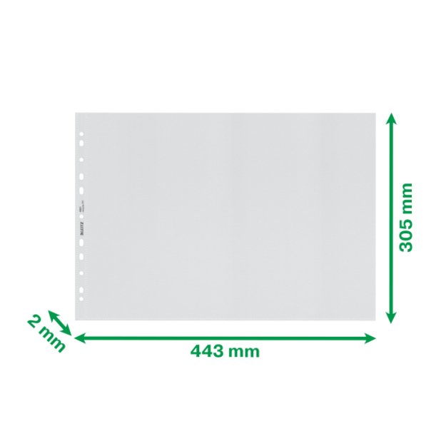 Įmautės Leitz Recycle , A3, 100mic, 25vnt., matinės sp. 2
