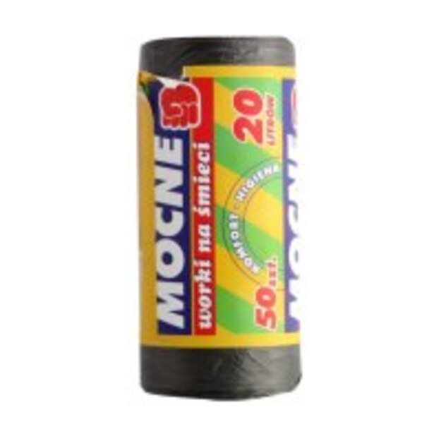 Šiukšlių maišai HD, 20 l, 6 mk., juodi, 50 vnt.