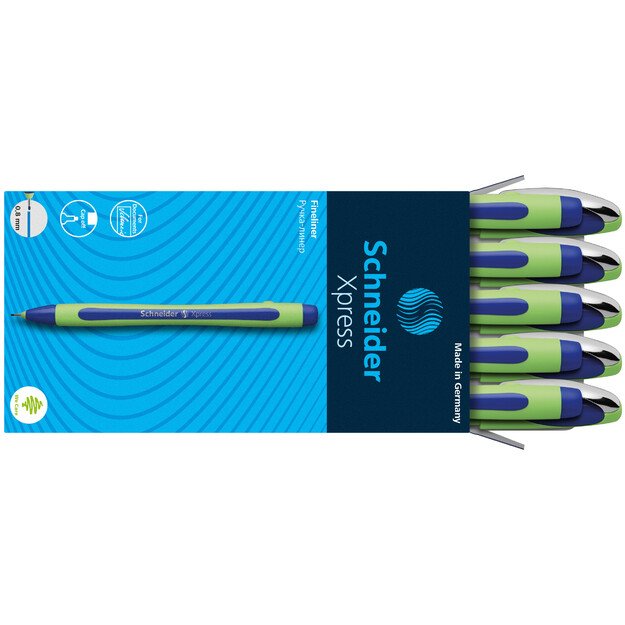 Rašiklis SCHNEIDER XPRESS, 0,8 mm, rašymo spal. mėlyna 4