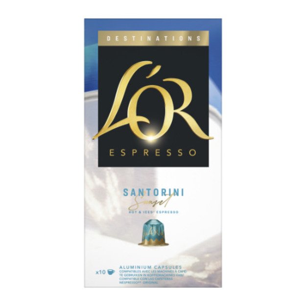 Kavos kapsulės L OR Santorini, 10 vnt