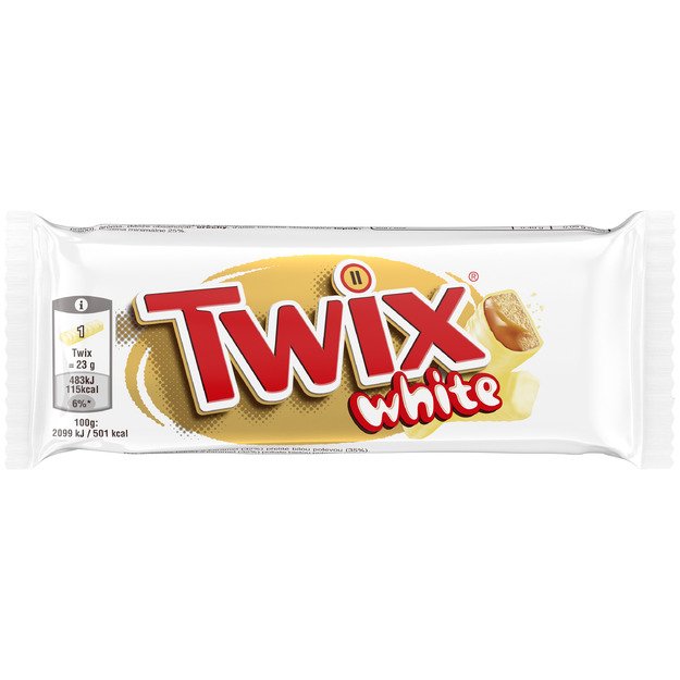 &Scaron;okoladinis batonėlis TWIX White, 46 g