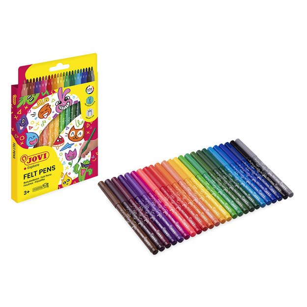 Flomasteriai JOVI, 24 spalvų rinkinys 4
