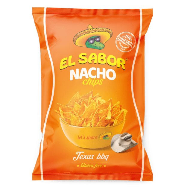 Kukurūzų tra&scaron;kučiai EL SABOR, BBQ skonio, 100 g