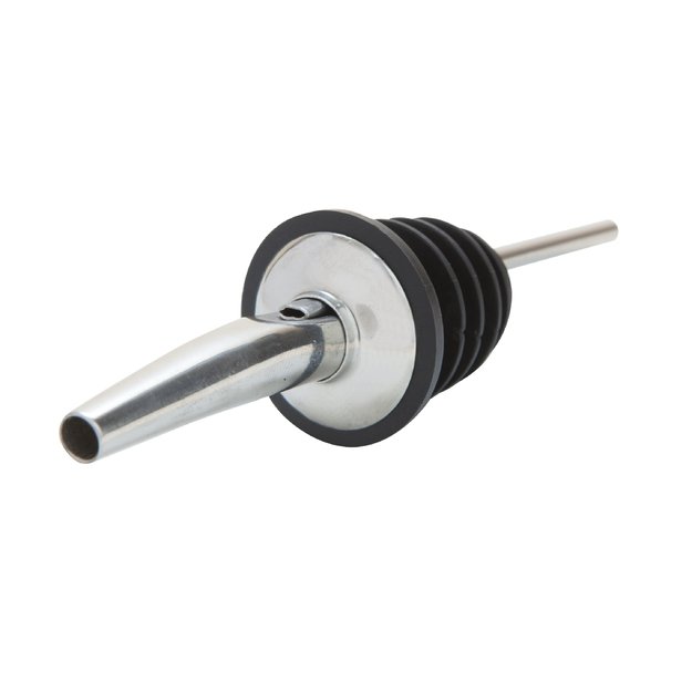 Piltuvėlis 0,5-1,5 l buteliui, chromuotas metalas/silikonas, 6 vnt