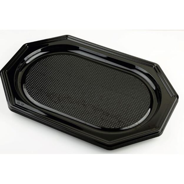 Vienkartinis padėklas, PET, juodas, 45 x 30 cm, 10 vnt.