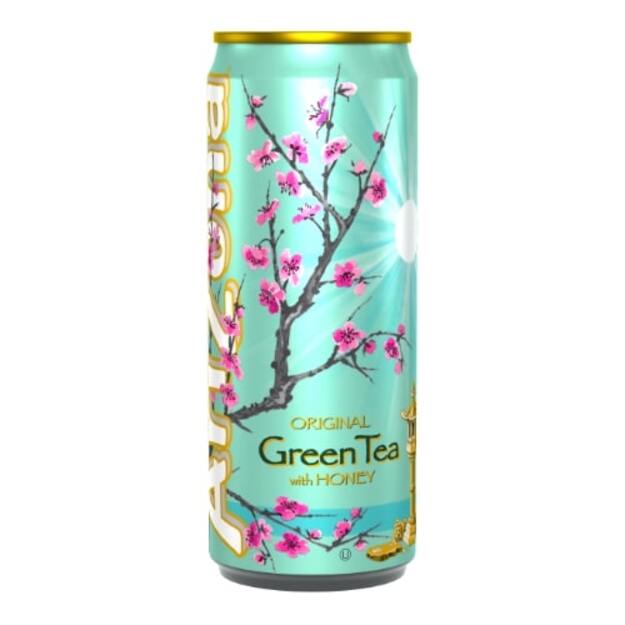 Žaliosios arbatos gėrimas ARIZONA, su medumi, 0,33 l