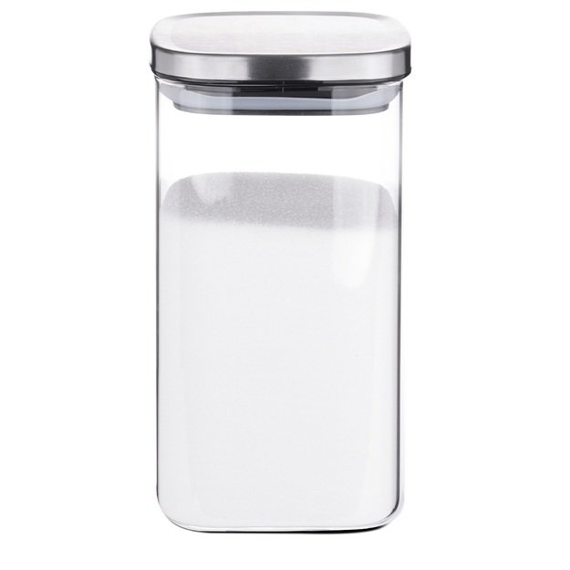 Indas, biriems produktams, borosilikatinis stiklas, 1,5 l, D 10 cm, H 20,5 cm, vnt