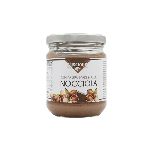 Lazdynų rie&scaron;utų kremas LUSCIOUX, 45%, 200 g