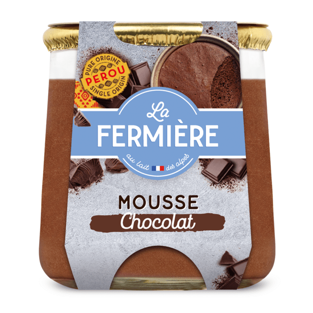Juodo &scaron;okolado pudingas LA FERMIERE, 80g