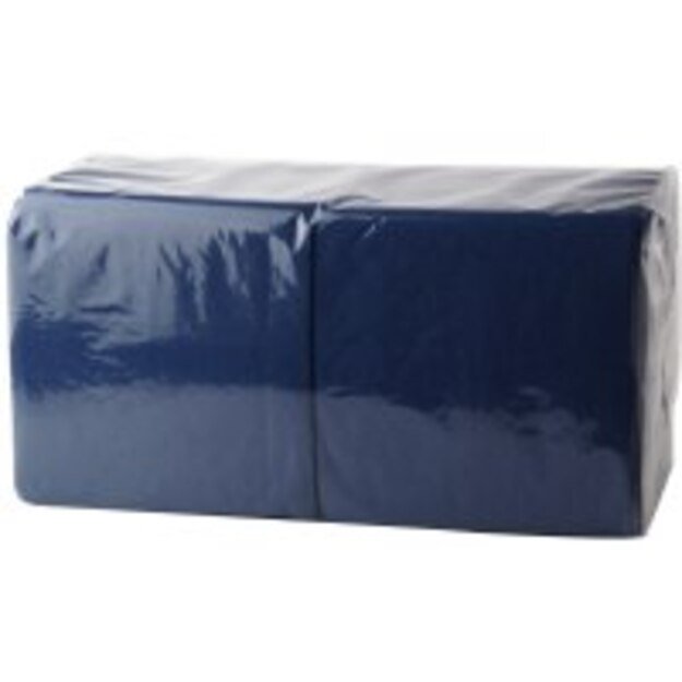 Servetėlės, 1 sl., 24 x 24 cm, 400 serv./pak., tamsiai mėlyna sp.