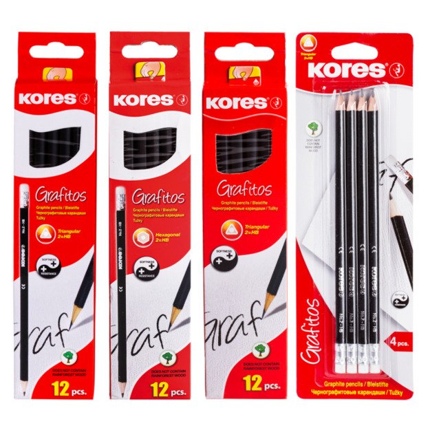Pieštukas KORES GRAFITO 2