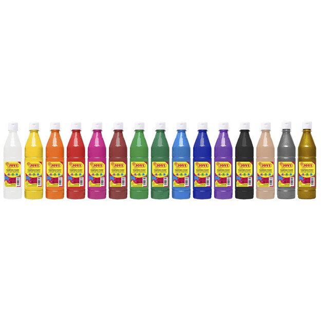 Tempera dažai buteliuke JOVI, 500 ml, tamsiai mėlyna sp. 2