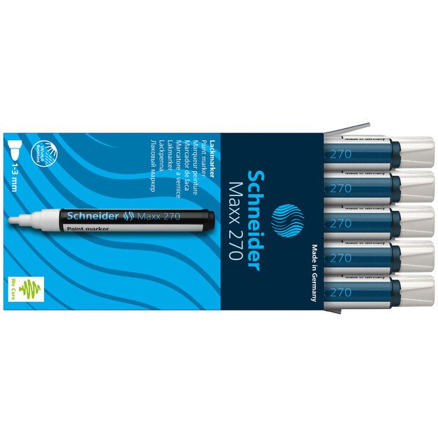 Žymeklis SCHNEIDER PAINT MARKER 270 1-3mm. balta 6