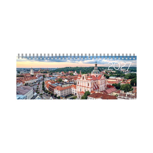 Kalendorius MEMO Vilnius  2027, 290 x 110 mm, kartoninis