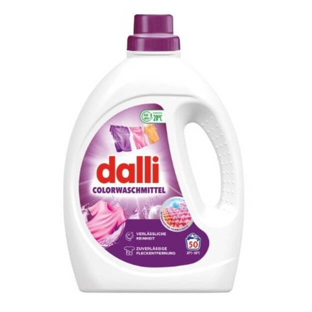 Skystas skalbiklis DALLI, spalvų audiniams 2,25 l (50 skalbimai)