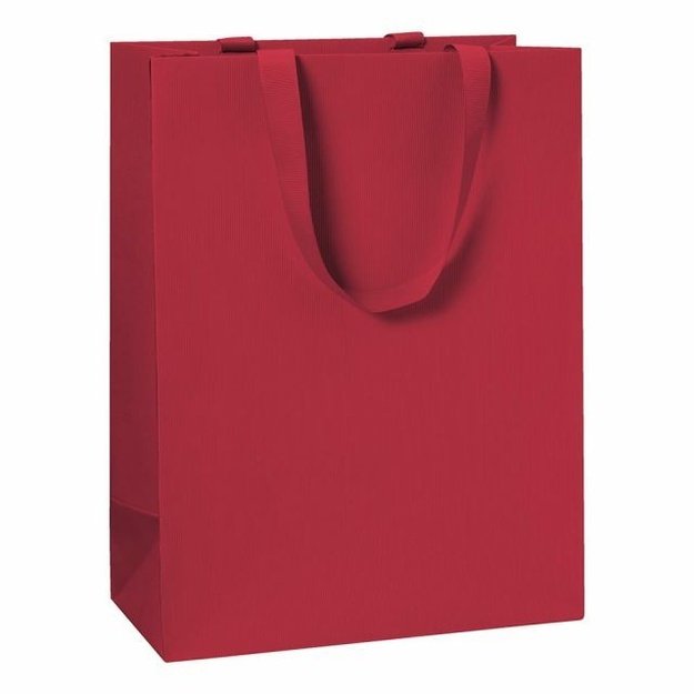Popierinis mai&scaron;elis 23 x 13 x H 30 cm, tamsiai raudonas, 1vnt