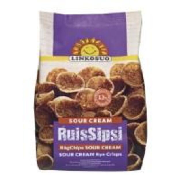 Ruginiai duonos traškučiai LINKOSUO, grietinės skonio, 150 g