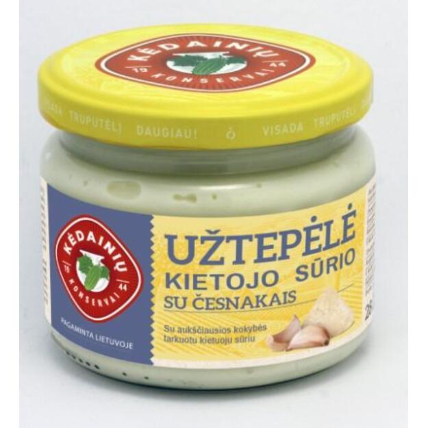 Užtepėlė KIETOJO SŪRIO, su česnakais, 280g