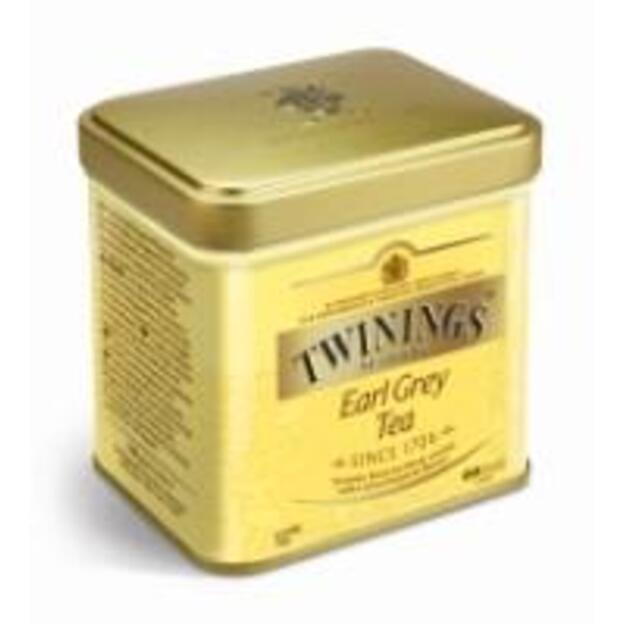 Juodoji arbata TWININGS Earl Grey, skardinė, 100 g