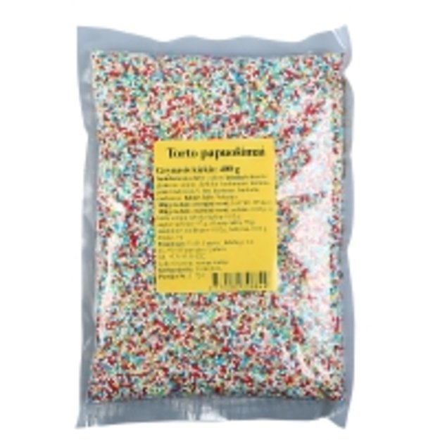 Ivairiaspalviai torto papuošimai,400 g 1