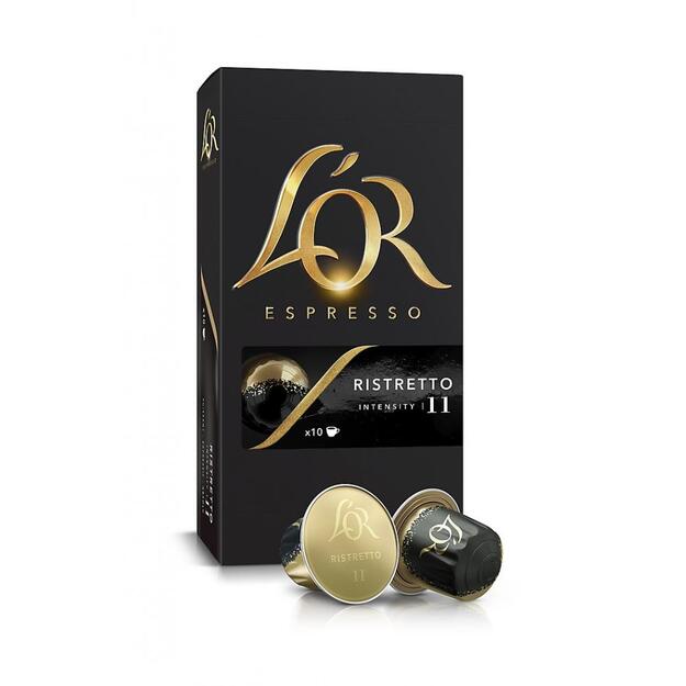 Kavos kapsulės L OR Ristretto, 10x52g