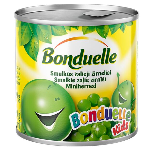 Smulkūs žirneliai Kids BONDUELLE, 200 g / 140 g 1