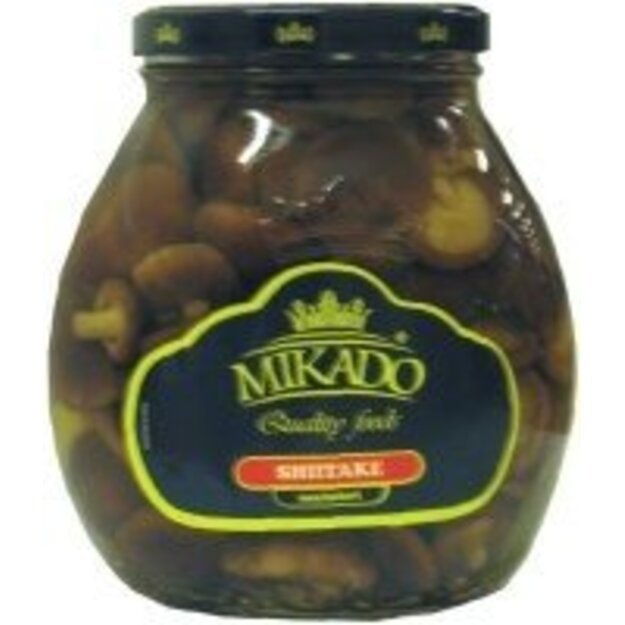 Marinuoti grybai MIKADO SHIITAKE, 530 g / 310 g