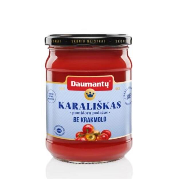 Pomidorų padažas DAUMANTŲ Karališkas, be krakmolo, be konservantų, 52 % pastos, 500 g 1