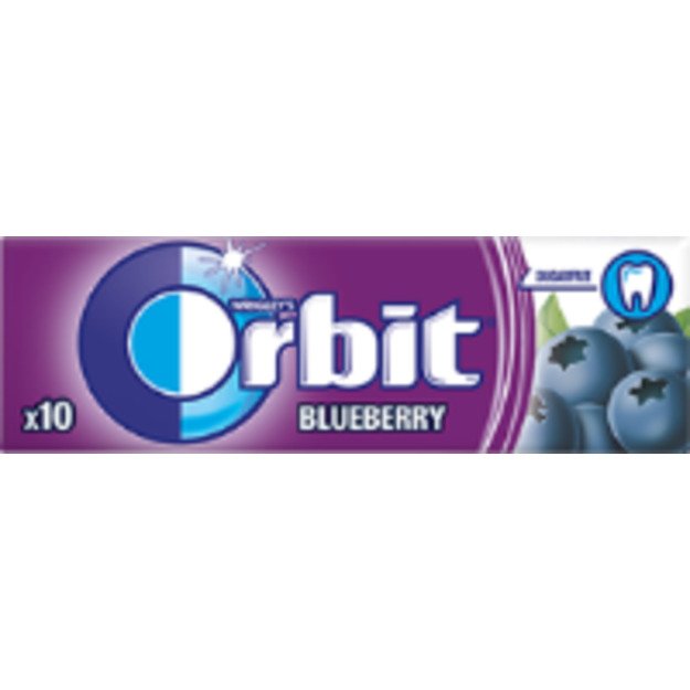 Kramtomoji guma ORBIT Blueberry, 14 g 1