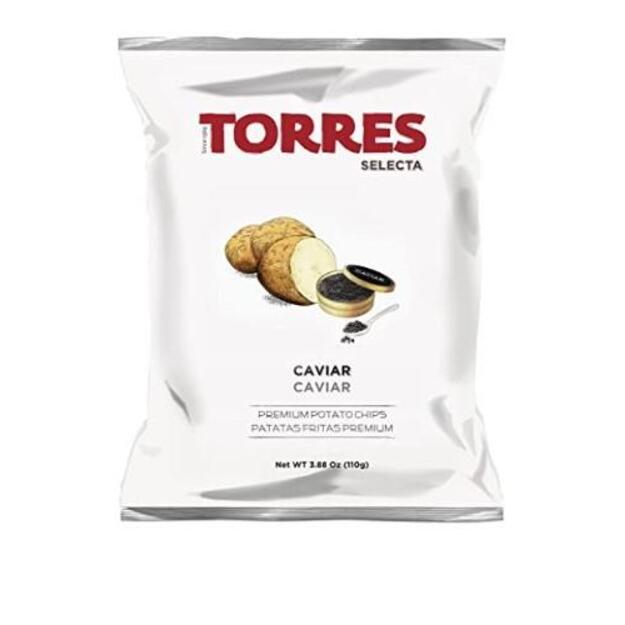 Bulvių traškučiai TORRES, su ikrais, 110 g. 1