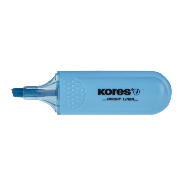 Teksto žymeklis KORES BRIGHT LINER, mėlyna 4
