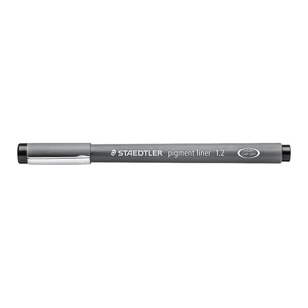 Vienkartinis ra&scaron;iklis STAEDTLER PIGMENT LINER, 1,2 mm, juodas ra&scaron;alas 1