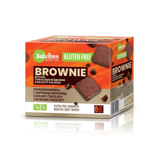 Pyragas Brownie BALVITEN GLUTEN FREE, 222 g