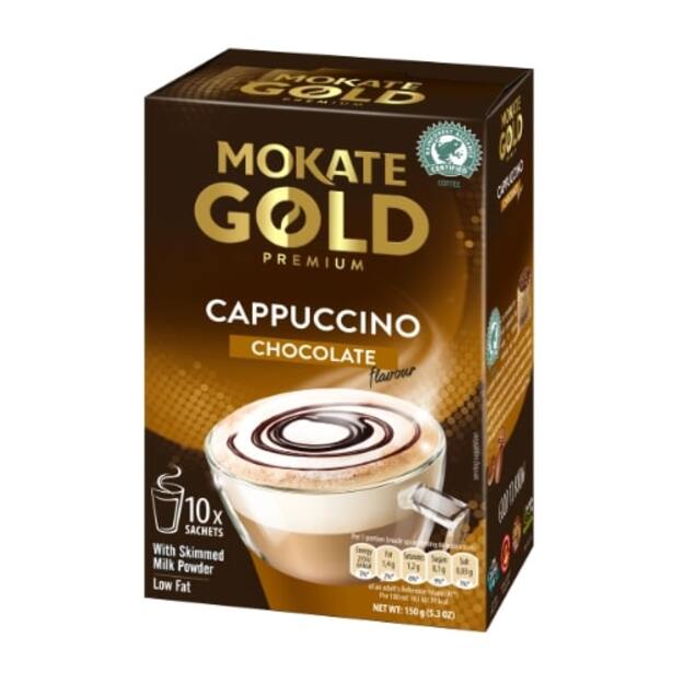 Kavos gėrimas MOKATE Gold Premium Latte Chocolate, 10 x 14g