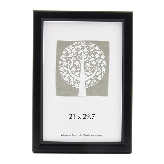 Nuotraukų rėmelis, plastikinis, A4, 21x29,7 cm, juodos sp.