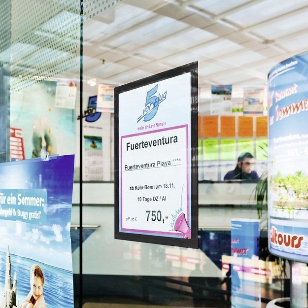 Rėmelis dokumentams DURABLE DURAFRAME® A4, 2 vnt./pak., juoda sp. 3