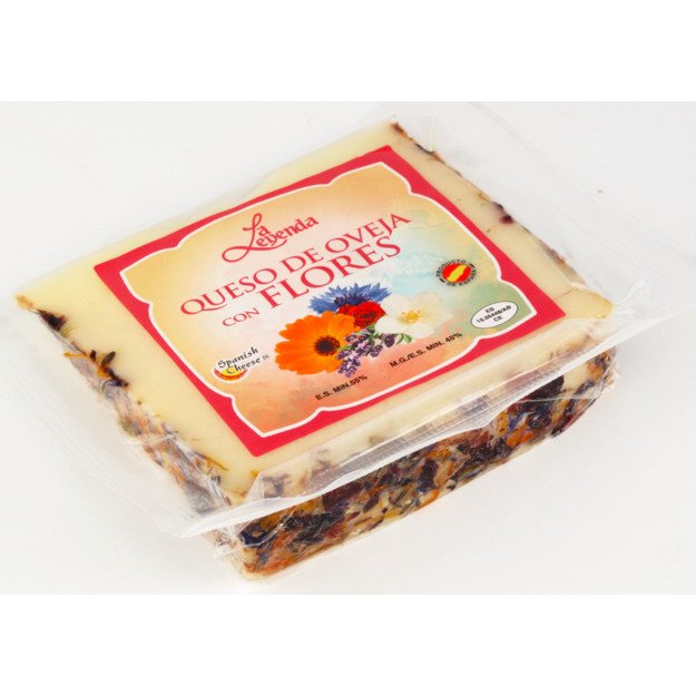 Kietasis avių pieno sūris su gėlėmis LA LEYENDA, 5 mėn. brandinimo, 150g