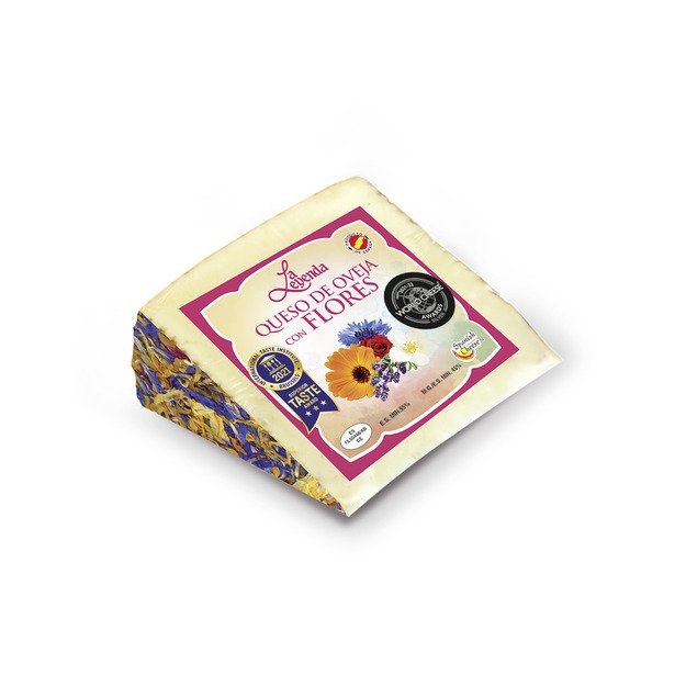 Kietasis avių pieno sūris su gėlėmis LA LEYENDA, 5 mėn. brandinimo, 150g 1