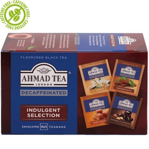 Ahmad Tea Arbata be kofeino   Indulgent Selection  , vokeliuose, 20 vnt.