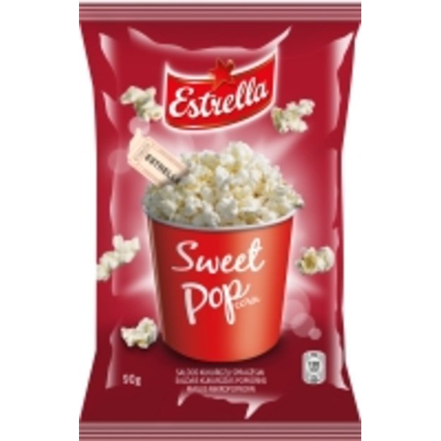 Kukurūzų spragėsiai ESTRELLA, saldūs, 90 g