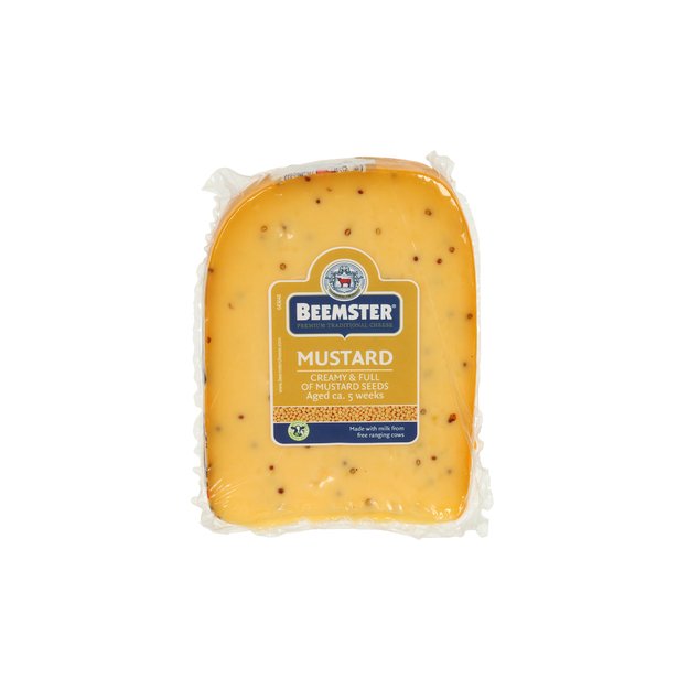 Puskietis sūris BEEMSTER, su garstyčiomis, brandintas 5 savaites, 250 g 2