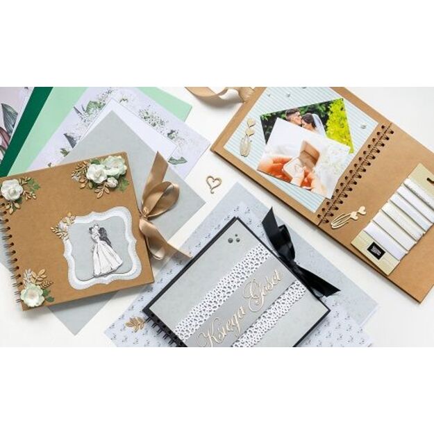 Nuotraukų albumas Kraft, 205x205mm, 35 lapai, rudas 1