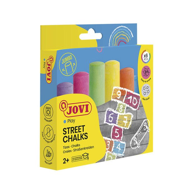 Kreidelės JOVI Classcolor Street, 6 spalvos 1